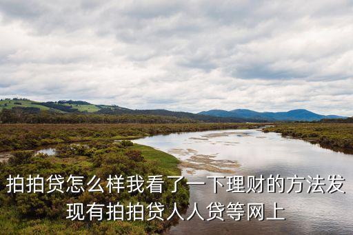 拍拍貸怎么樣我看了一下理財(cái)?shù)姆椒òl(fā)現(xiàn)有拍拍貸人人貸等網(wǎng)上