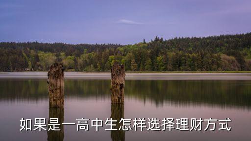 高中生怎么理財，高中生如何理財