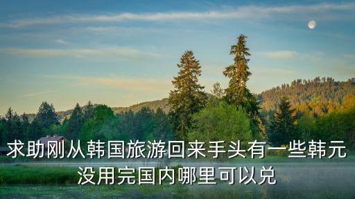 求助剛從韓國旅游回來手頭有一些韓元沒用完國內(nèi)哪里可以兌