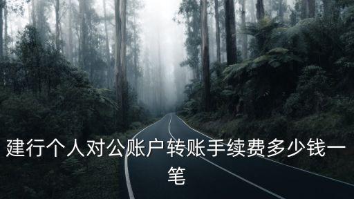 個(gè)人轉(zhuǎn)對公賬戶怎么轉(zhuǎn)賬手續(xù)費(fèi)是多少，銀行對公賬戶轉(zhuǎn)賬手續(xù)費(fèi)是多少