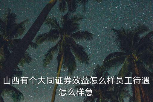 大同證券 怎么樣，山西大同證券經(jīng)紀(jì)有限責(zé)任公司怎么樣
