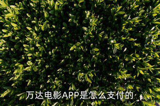 萬達影城app怎么綁定卡，萬達電影APP是怎么支付的