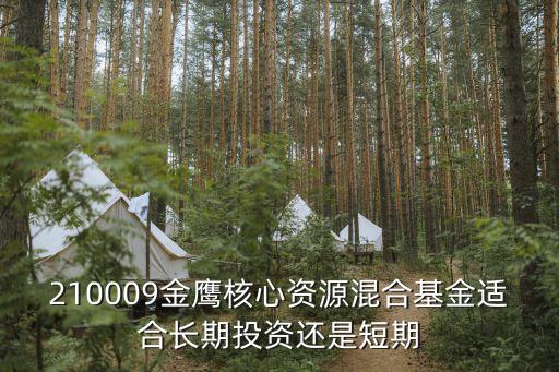 金鷹核心資源混合到底怎么樣，210009金鷹核心資源混合基金適合長(zhǎng)期投資還是短期
