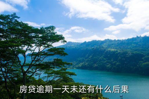 房貸逾期一天未還有什么后果