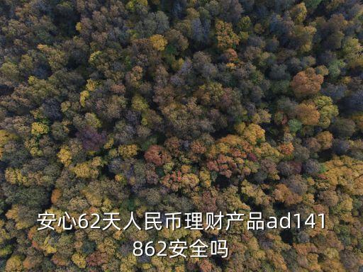 安心62天人民幣理財產(chǎn)品ad141862安全嗎