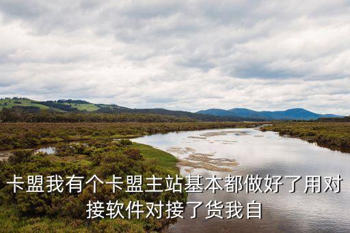 卡盟我有個卡盟主站基本都做好了用對接軟件對接了貨我自