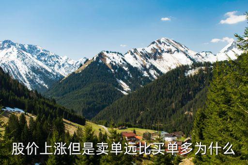 股價(jià)上漲但是賣(mài)單遠(yuǎn)比買(mǎi)單多為什么