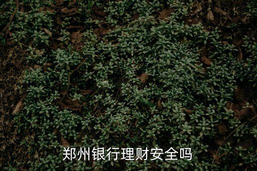 鄭州銀行日添利怎么樣，鄭州銀行理財(cái)安全嗎