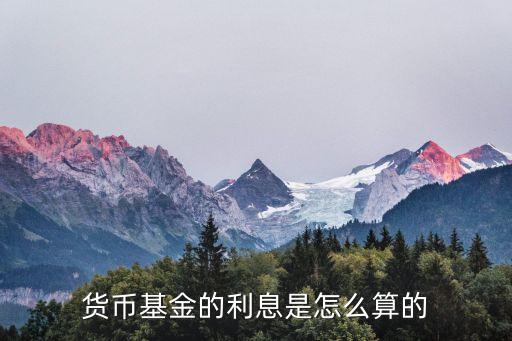 貨幣基金怎么計息，貨幣基金的利息是怎么算的