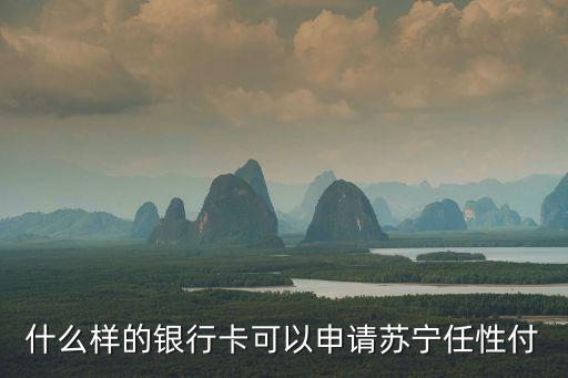 什么樣的銀行卡可以申請?zhí)K寧任性付