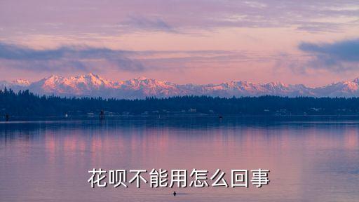 花唄不能用怎么回事