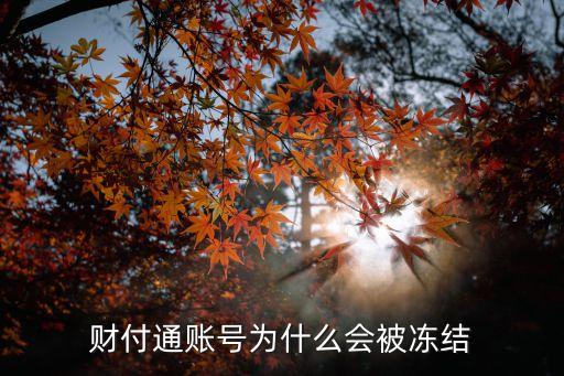 財付通怎么會被凍結(jié)，財付通賬號為什么會被凍結(jié)