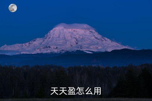 天天盈怎么用