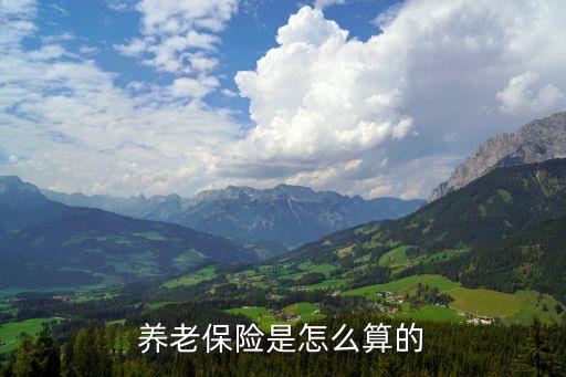 養(yǎng)老保險(xiǎn)是怎么算的