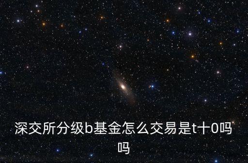 深交所分級b基金怎么交易是t十0嗎嗎