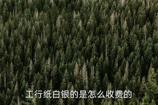 工行紙白銀的是怎么收費(fèi)的