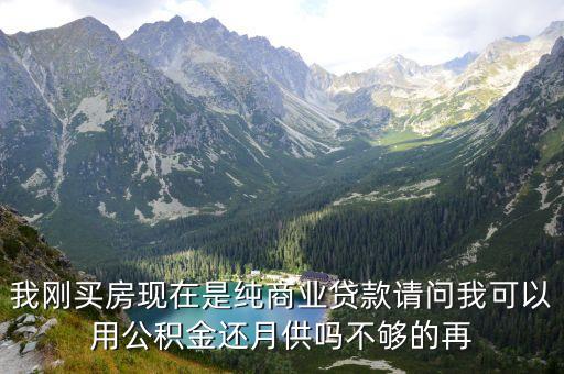 我剛買(mǎi)房現(xiàn)在是純商業(yè)貸款請(qǐng)問(wèn)我可以用公積金還月供嗎不夠的再