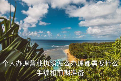 個(gè)人辦理營(yíng)業(yè)執(zhí)照怎么辦理都需要什么手續(xù)和前期準(zhǔn)備