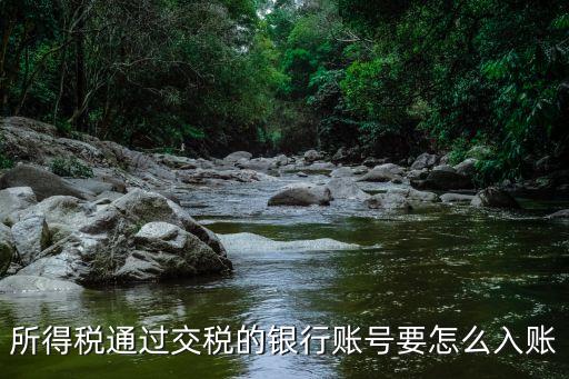 銀行繳稅內(nèi)部怎么做賬，所得稅通過交稅的銀行賬號要怎么入賬