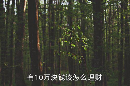 有10萬塊錢該怎么理財