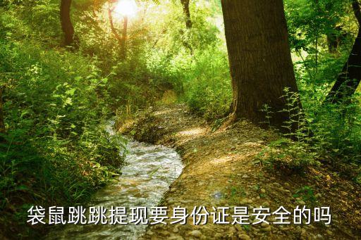 袋鼠跳跳提現(xiàn)要身份證是安全的嗎