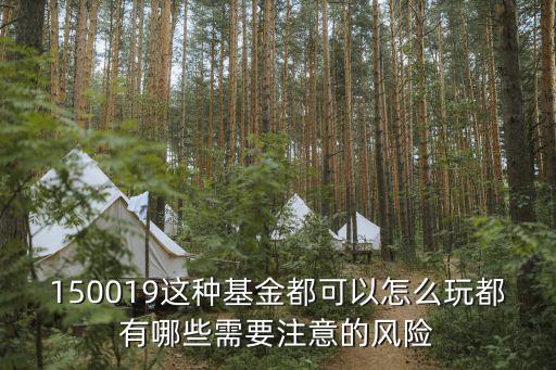 150019這種基金都可以怎么玩都有哪些需要注意的風(fēng)險