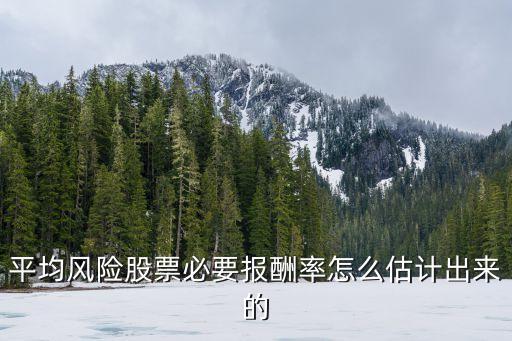 平均風(fēng)險股票必要報酬率怎么估計出來的