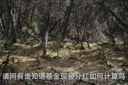 請(qǐng)問有誰知道基金現(xiàn)金分紅如何計(jì)算嗎