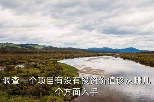 怎么看一個項目具有投資性，一個項目如何判斷是否值得投資