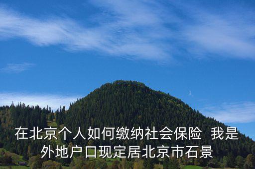北京五險一金自己怎么交，離職后北京社保自己怎么交