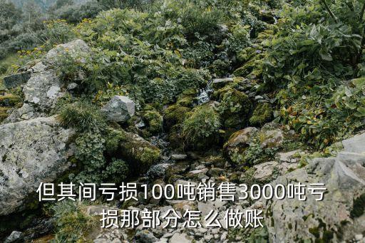 但其間虧損100噸銷售3000噸虧損那部分怎么做賬