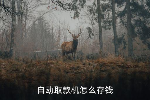 自動取款機存錢怎么存，自動存取款機存款步驟