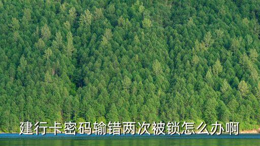 建行卡密碼輸錯(cuò)兩次被鎖怎么辦啊