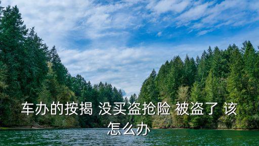 按揭車被盜怎么辦，貸款買的車被偷咋辦