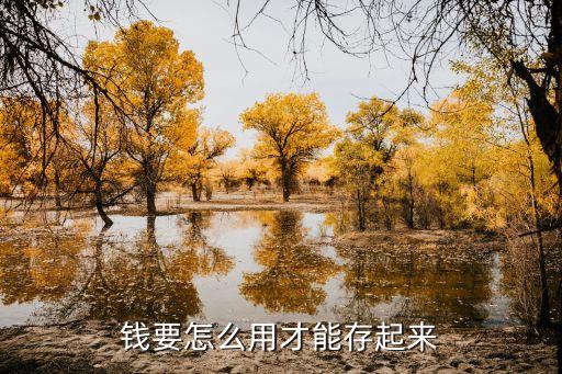 錢要怎么用才能存起來