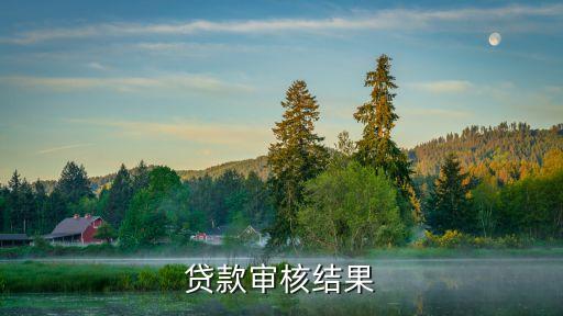 貸款審核結(jié)果