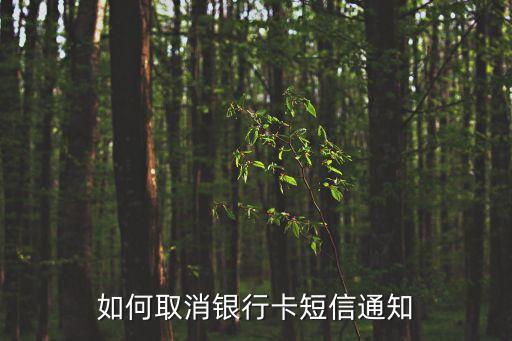 銀行卡短信提醒怎么取消掉，怎么關(guān)閉銀行卡短信提醒