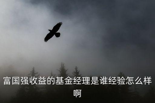 富國強收益的基金經理是誰經驗怎么樣啊