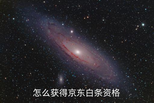 怎么獲得京東白條資格