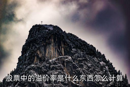 股票溢價率怎么算，股票中的溢價率是什么東西怎么計算