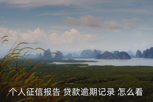 征信報(bào)告逾期怎么看，我去人民銀行打了征信報(bào)告有逾期不知道怎么看