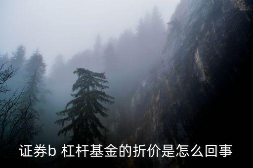 證券b級(jí)怎么會(huì)折價(jià)，證券B什么情況會(huì)出現(xiàn)折算
