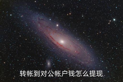 轉(zhuǎn)帳到對(duì)公帳戶(hù)錢(qián)怎么提現(xiàn)