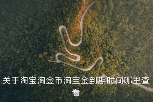 淘寶幣的有效期怎么查，關于淘寶淘金幣淘寶金到期時間哪里查看