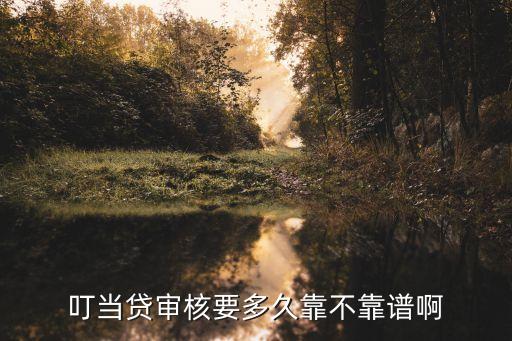 叮當(dāng)貸審核要多久靠不靠譜啊