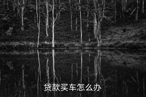 貸款買車怎么辦