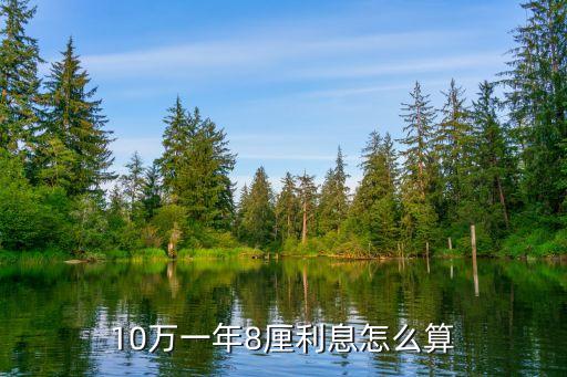 10萬一年收益8怎么算，10萬塊錢年利率8一年有多少利息