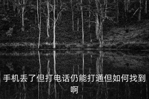 手機丟了但打電話仍能打通但如何找到啊