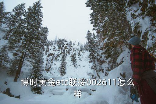 博時(shí)黃金etc聯(lián)接002611怎么樣