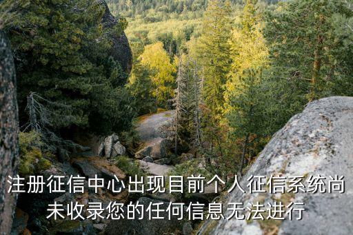 人行征信未收錄怎么辦，個(gè)人征信尚未收錄怎么辦查不到就辦不了信用卡如何能查到求助